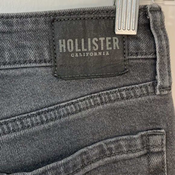 Hollister California Sz 0 Long Ultra High-Rise Mom Jean Vintage Stretch Black - Picture 8 of 12